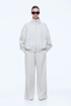 Paris Terry Zip-Thru Oat Marle