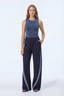 Valentina Stripe Pant Navy/ Light Blue