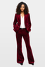 Prevy Velvet Trousers Cherry