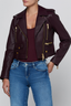 Blakely Biker Jacket Plum Sangria