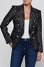 Solar Structured Blazer Midnight/ Silver