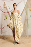 Blanca Drape Mini Dress Cream