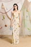 Blanca Silk Slip Maxi Dress Cream