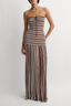 Valmir Maxi Dress Luis Stripe Faded Butter
