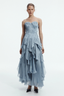 Gleam Gown Metallic Blue