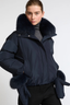 Short Technical Down Jacket Navy