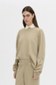 Thome Emb Relaxed Track Top Oyster
