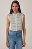 Irina Sleeveless Blouse Indigo Poet