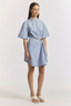 Peaches Dress Mist Stripe