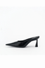 Skylar Mule Black Oily Crinkle