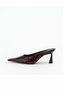 Skylar Mule Burgundy Snake
