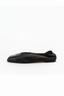 Willow Ballet Flat Black Leather
