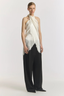 Crown Wrap Scarf Top Ivory