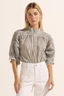Adage Top Black/ Porcelain Stripe