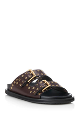 Patsy Sandal Merlot Leather