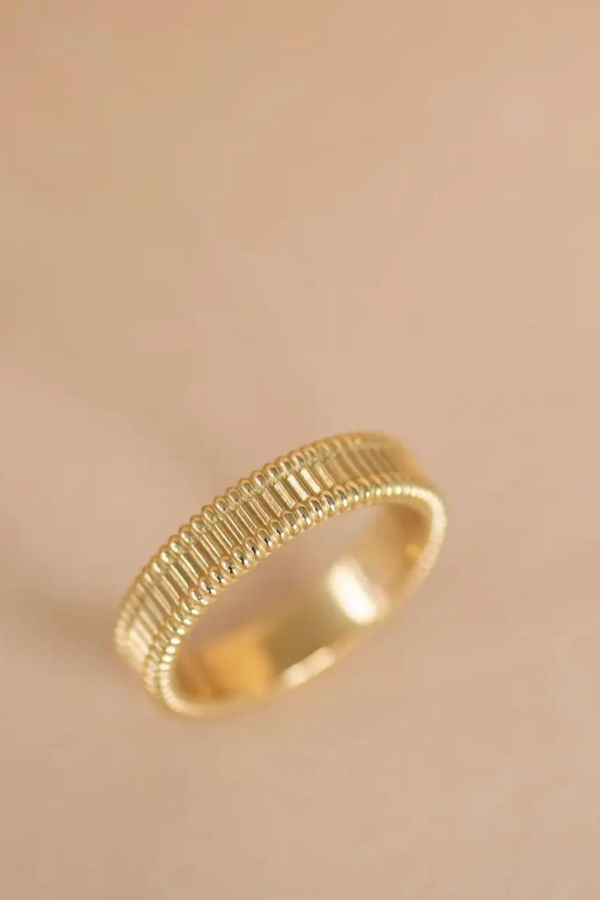 Connected Stacker Ring Gold