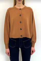 Douve Cardigan Sweater Camel