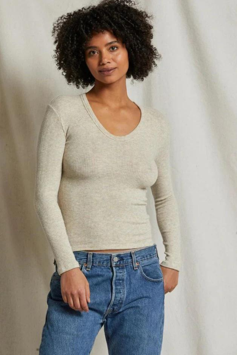 Whitney  Sweater Heather Oatmeal