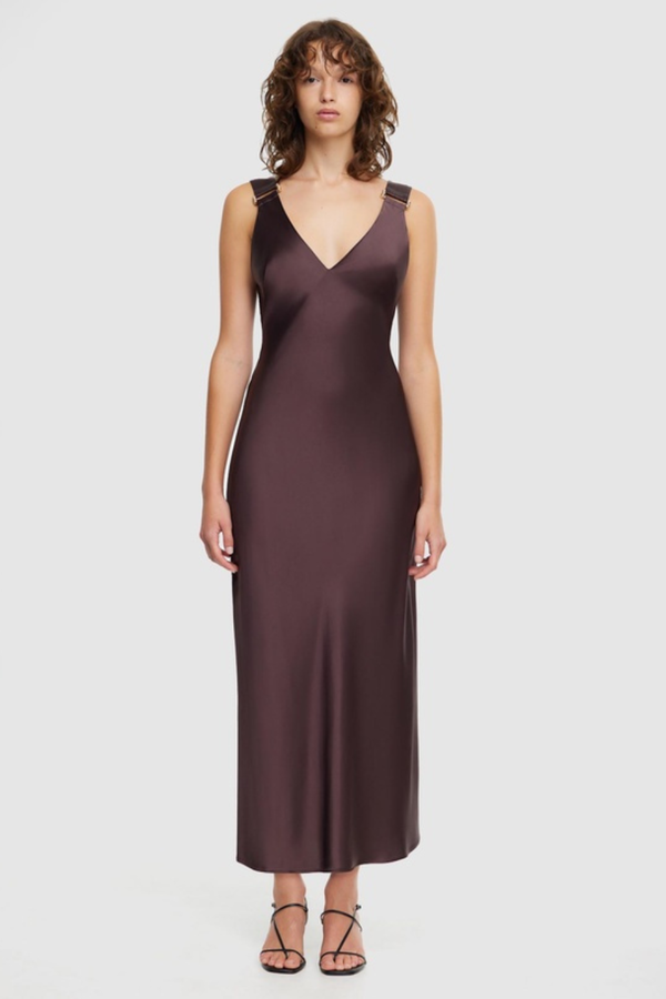 Wycombe Midi Dress Dark Coffee