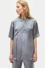 Short Sleeve Boyfriend Shirt Storm