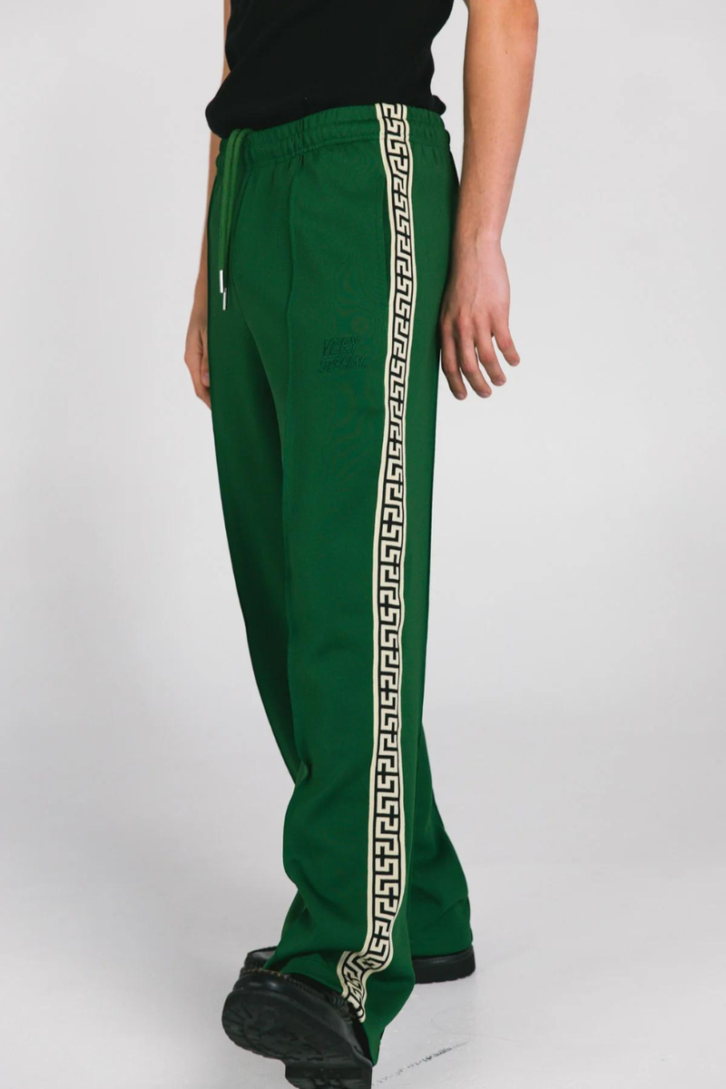 Geo Track Pants Green