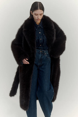 Ebony Shearling Coat Infusion