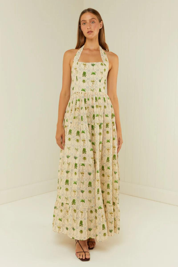 Willow Dress Tropical Palms