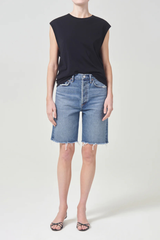 90's Mid Rise Loose Short Precision