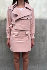 Simi Leather Jacket Ballet Pink