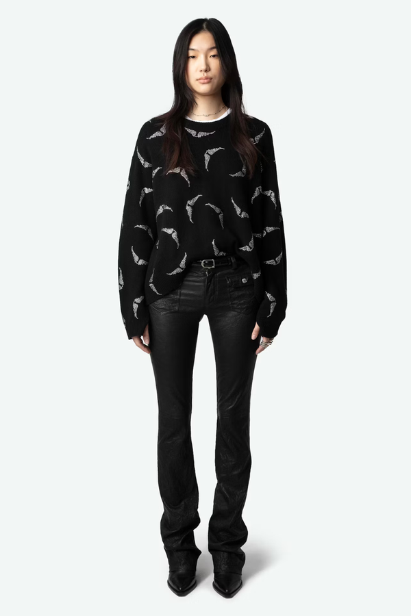 Markus Diamanté Wings Jumper Noir