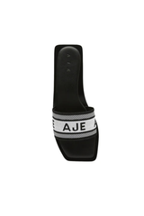 Joie Woven Logo Slide Black