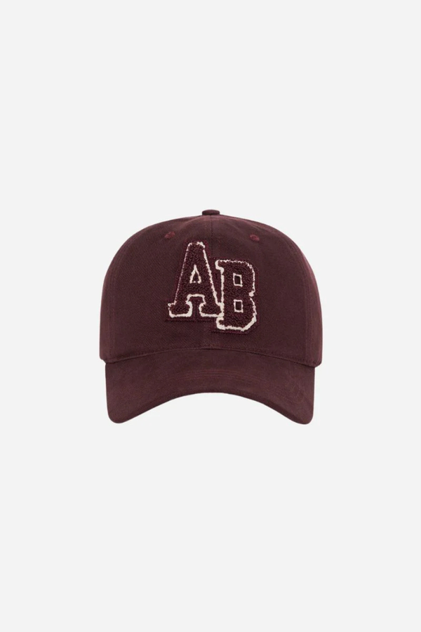 Jeremy Baseball Cap Letterman Dark Burgundy