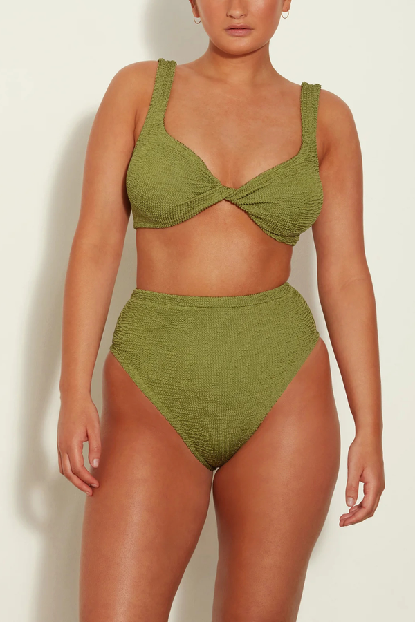 Jamie Bikini Metallic Moss