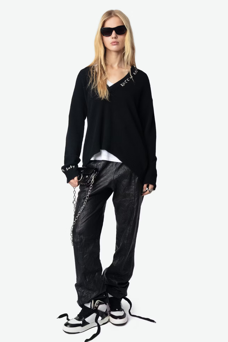 Miky Jumper 100% Cashmere Black