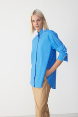 Petal Shirt Blue Pinstripe