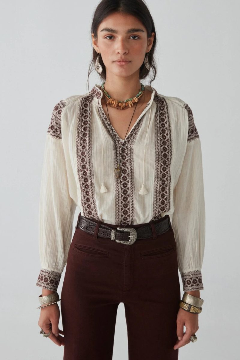 Audrey Blouse Carnaby Chocolate