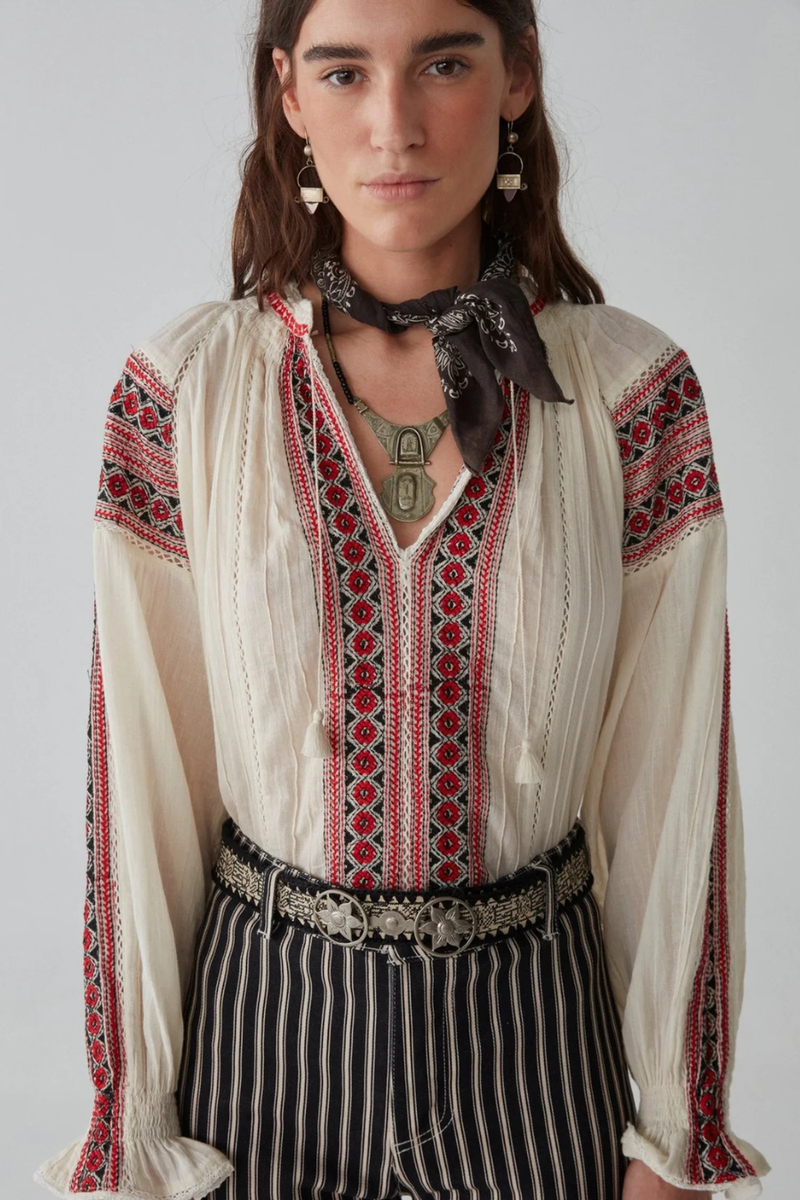 Audrey Blouse Bohemian Rhapsody