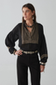 Tina Blouse Madurai Charcoal