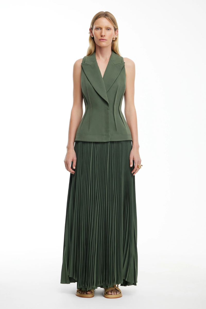 Stinford Midi Dress Deep Olive