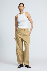 Renata Cotton Pant Beige