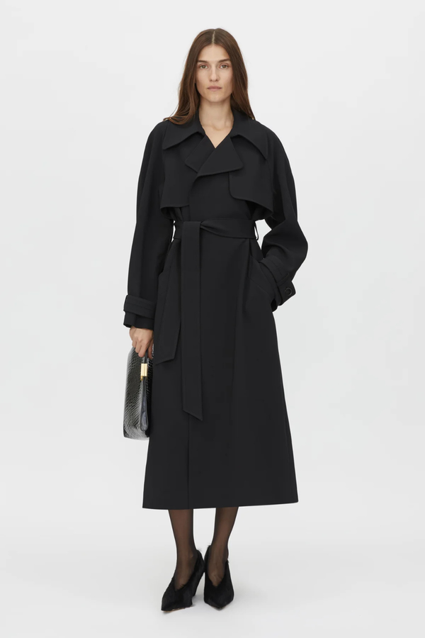 Moriallas Trench Coat Black