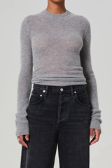 Alessia Crewneck Sweater Dark Heather Grey