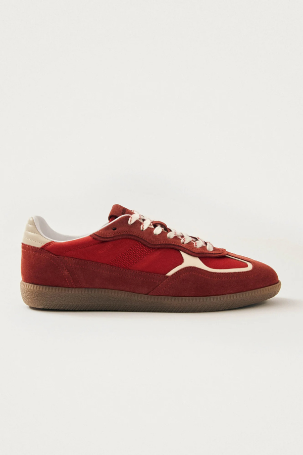 Rife Sheen Red Leather Sneaker