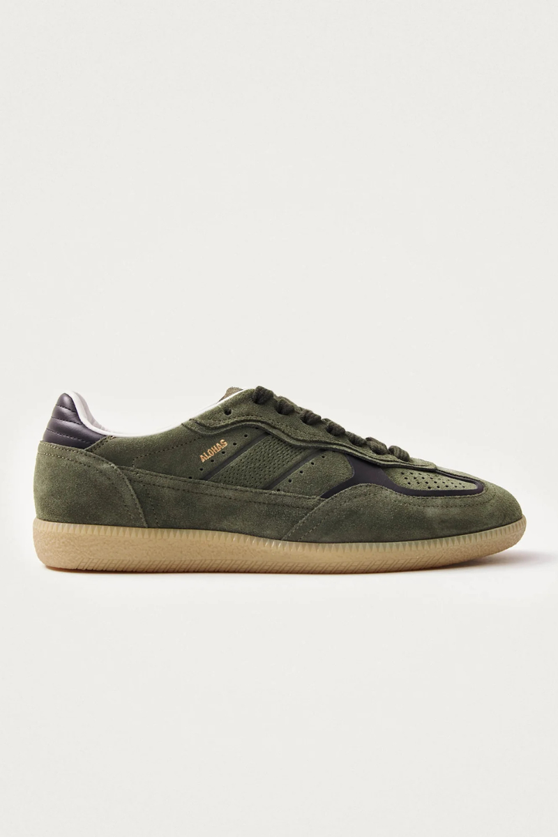 Rife Dusty Olive Leather Sneaker