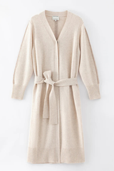 N168W Cashmere Blend Long Cardigan Shell