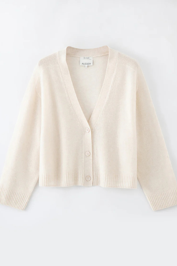 N275C Cashmere Cardigan Pearl Shell