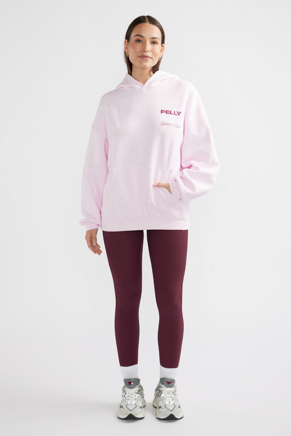 Tennis Logo Hoodie Candy Pink