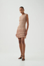 Breeze Knit Mini Dress Rose Gold