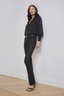 Selma Coated Bootcut Jean Noir