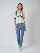 The Polka Dot Sailor Blouse Cream Multi